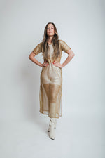 VESTIDO RED BRILLOS DORADO